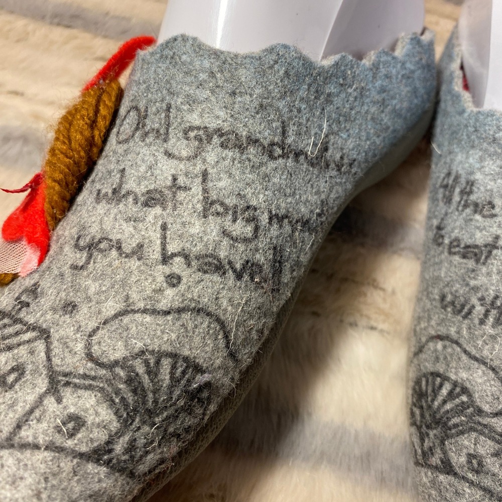 Flexus‎ by Spring Step Little Red Riding Hood Wool Fairy Tale Slippers Size 38 - Picture 2 of 11